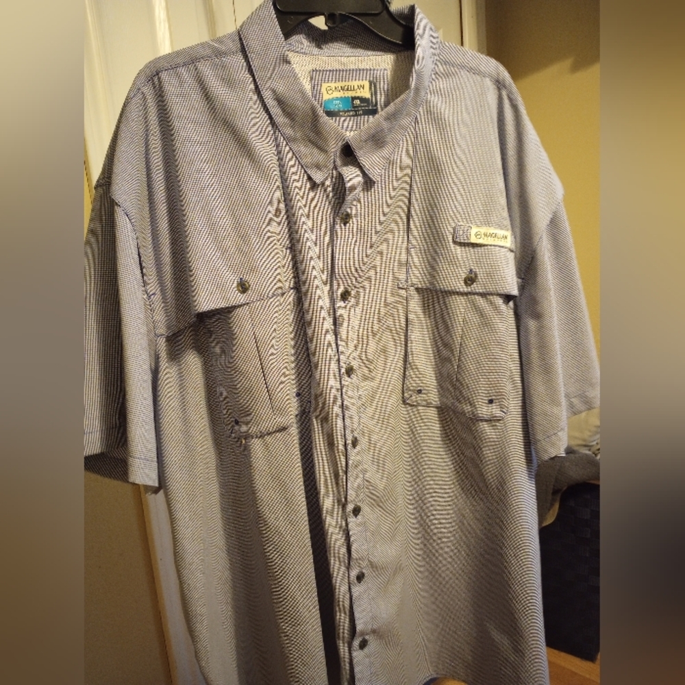 Men's Blue Magellan Fishing shirt 4XL